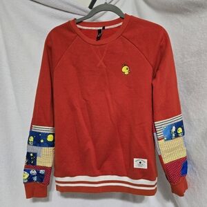 Harajuku Crewneck Sweatshirt Size M Orange